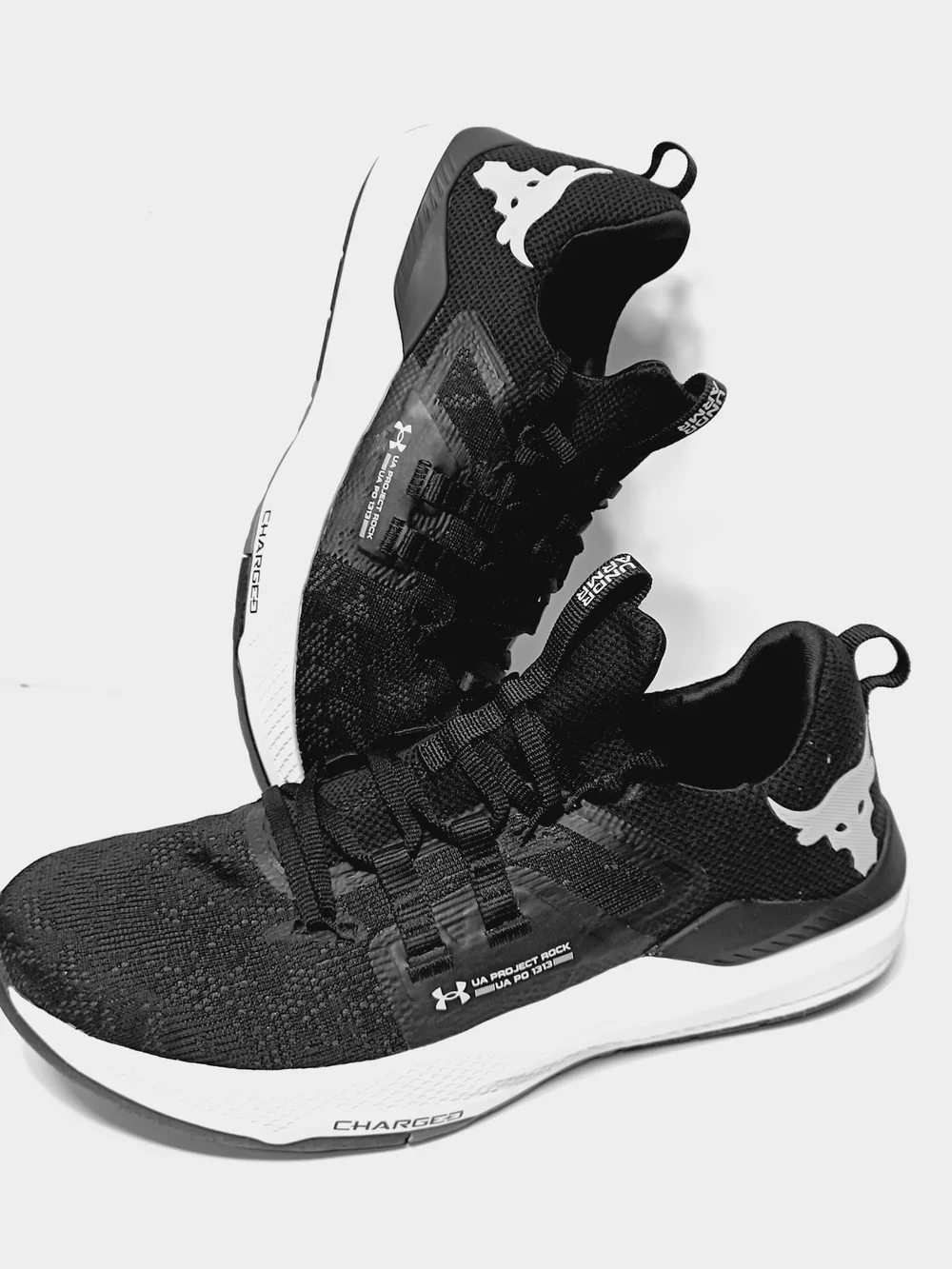 Under Armour Project Rock Black Athletic Shoes mens 9.5/ women's 11